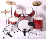 Превью PC drums PCDS0901RD установка 5 барабанов, красная 2