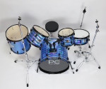 Превью PC Drums WIN2205BL ударная установка, 5 барабанов, стойки, голубая 10