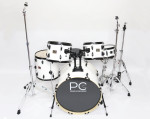 Фото PC Drums WIN2205W ударная установка, 5 барабанов, стойки, белая