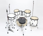 Превью PC Drums WIN2205W ударная установка, 5 барабанов, стойки, белая 5