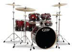Фото PDCM2216RB 6 барабанов, RED TO BLACK SPARKLE